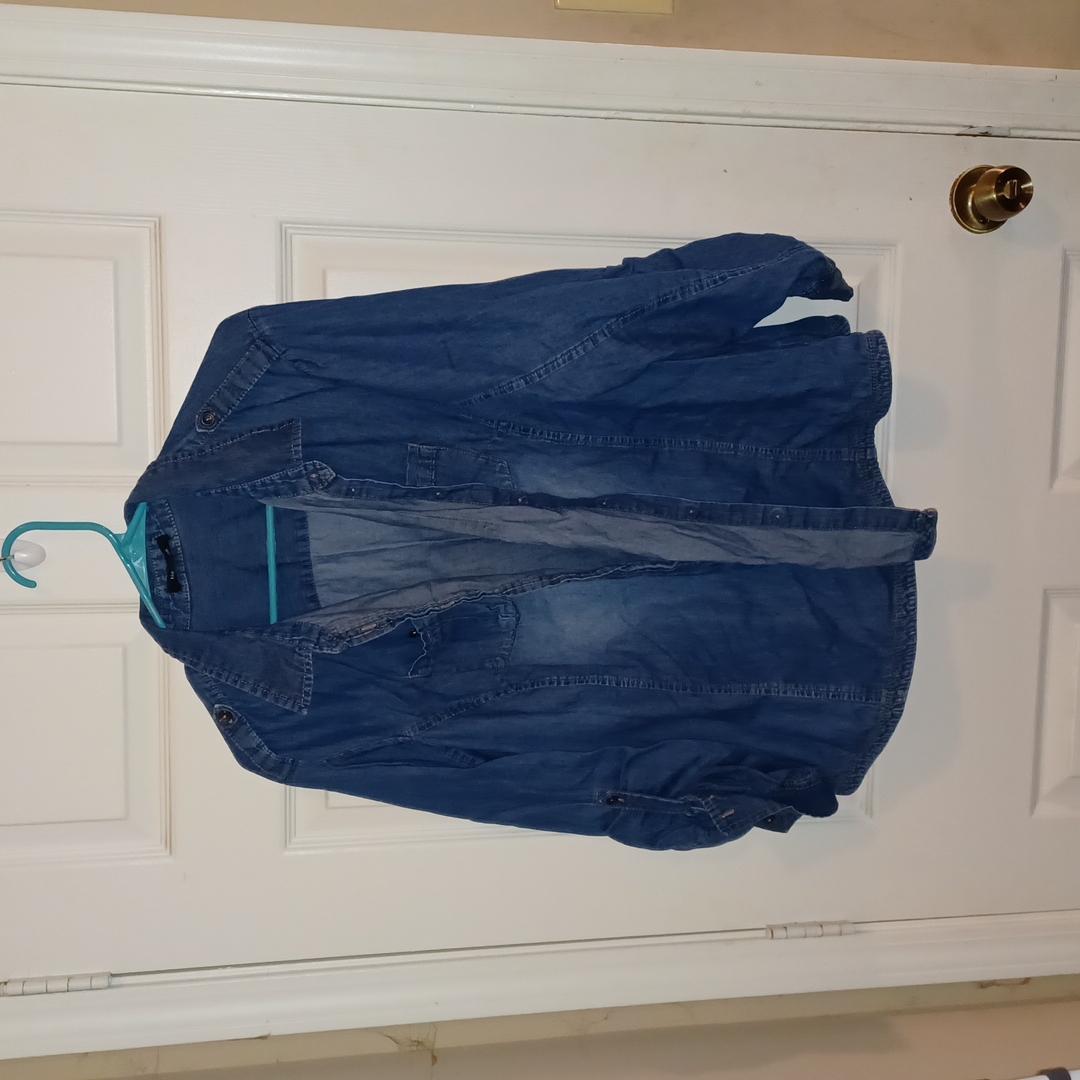 Denim Button Down 3x
